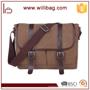 China Factory Canvas Messenger Bags Tamanho Grande Sacos De Ombro Para O Homem